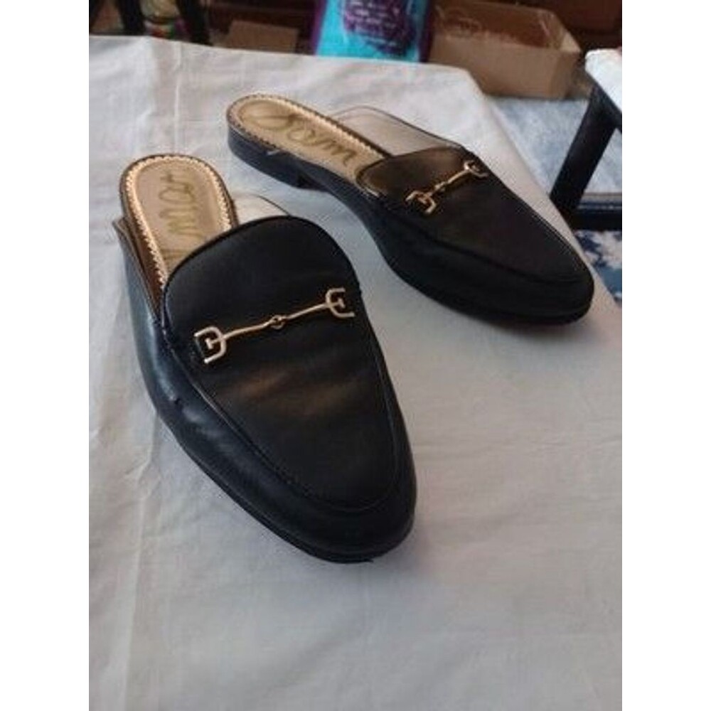 Sam Edelman Loraine Loafer Black 8 Women’s Shoes flats Bit Accent AS IS